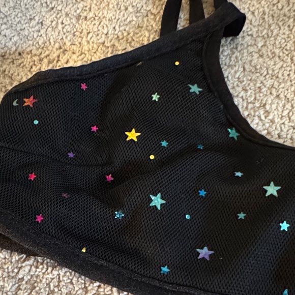 Black Star Patterned Bralette - Picture 3 of 4